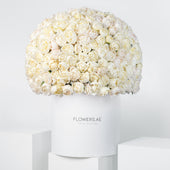 Royale White Peony Hatbox