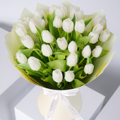 Mother's Day Luxury White Tulips