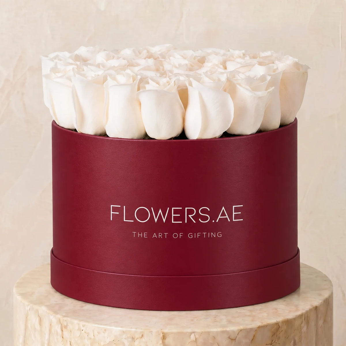 White Roses Hatbox