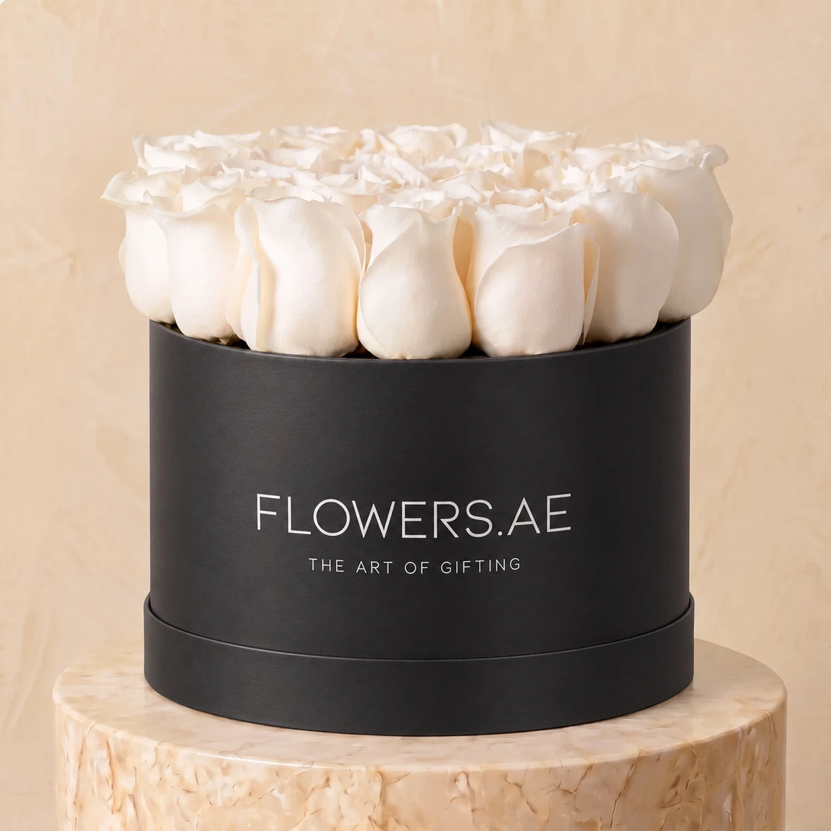 White Roses Hatbox