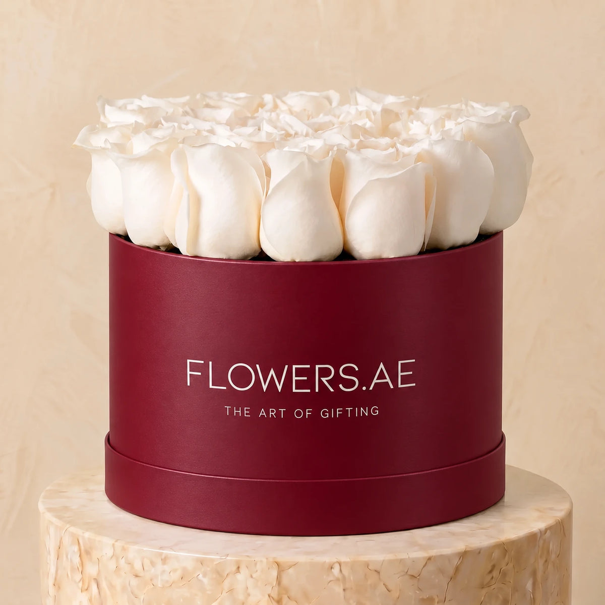 White Roses Hatbox