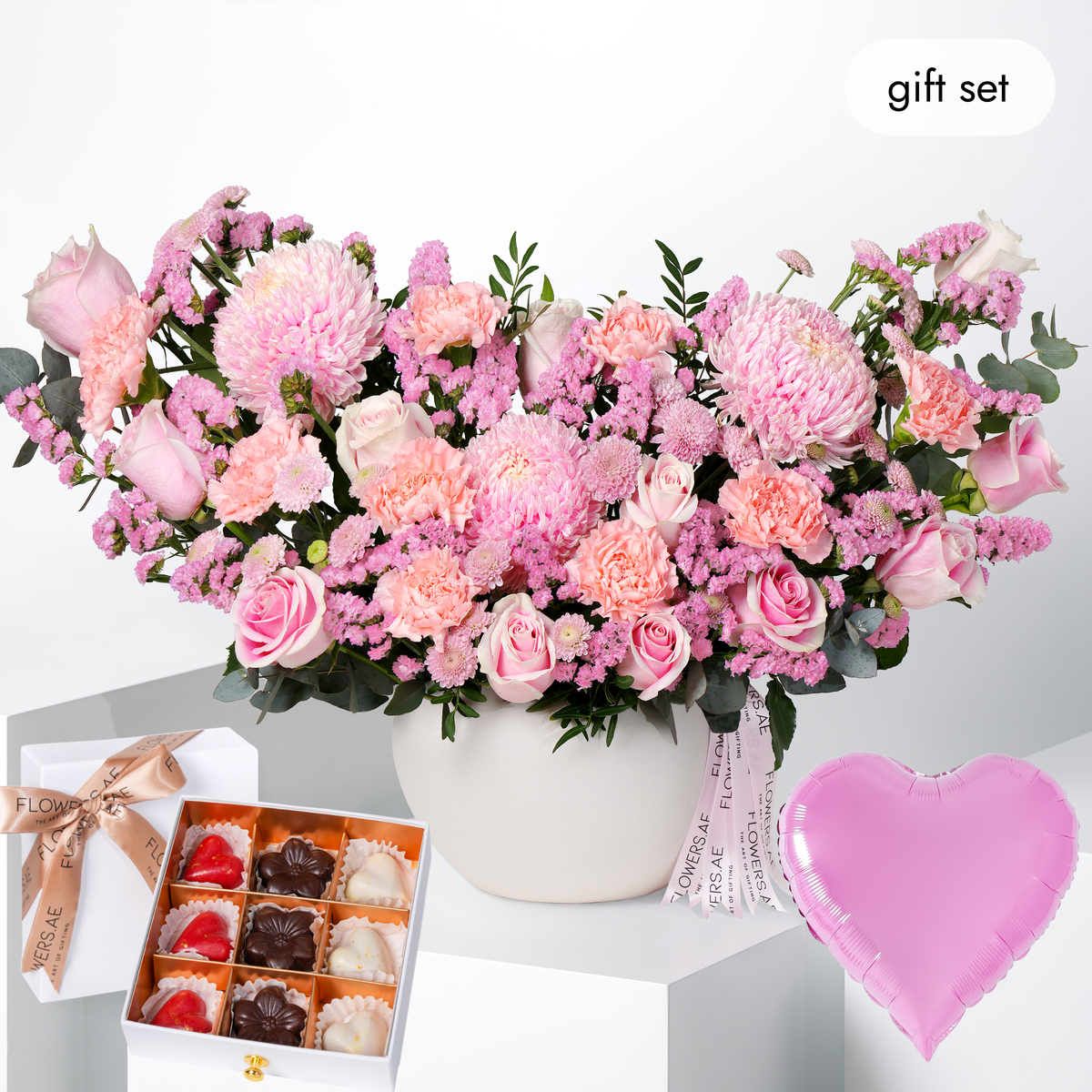 Pink Delight Vase (Welcome Back Gift Set)