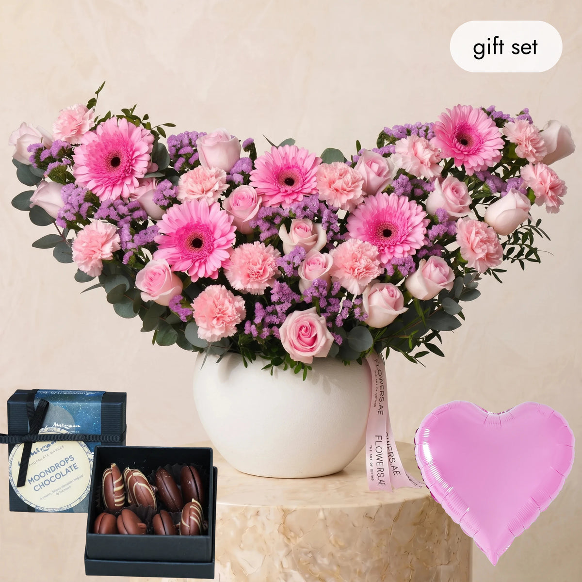 Pink Perfection Vase (Welcome Back Gift Set)