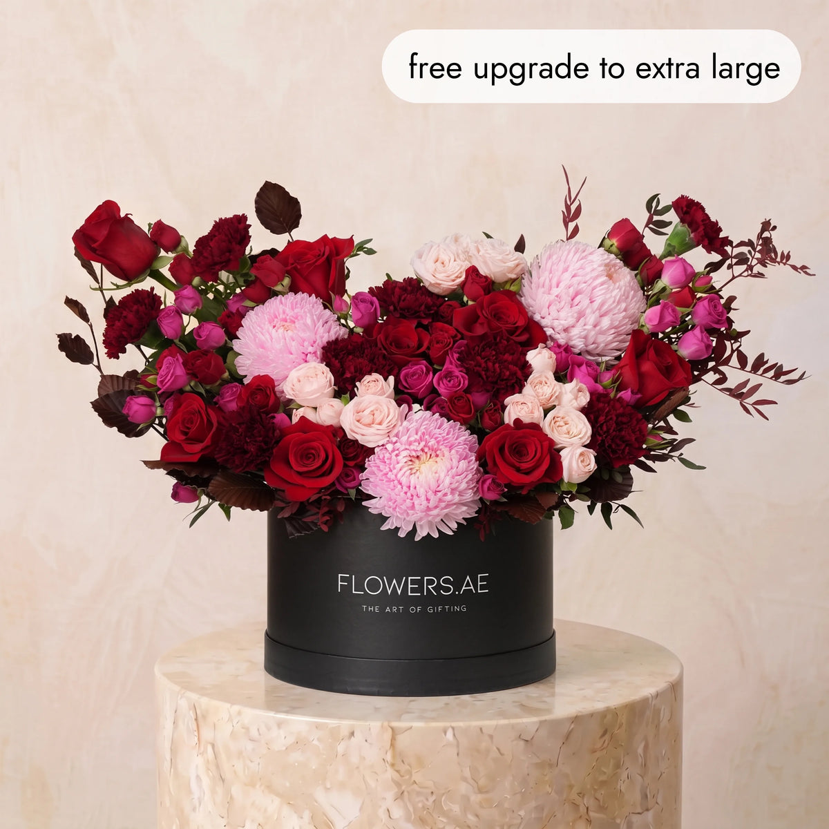 Crimson Blush Hatbox