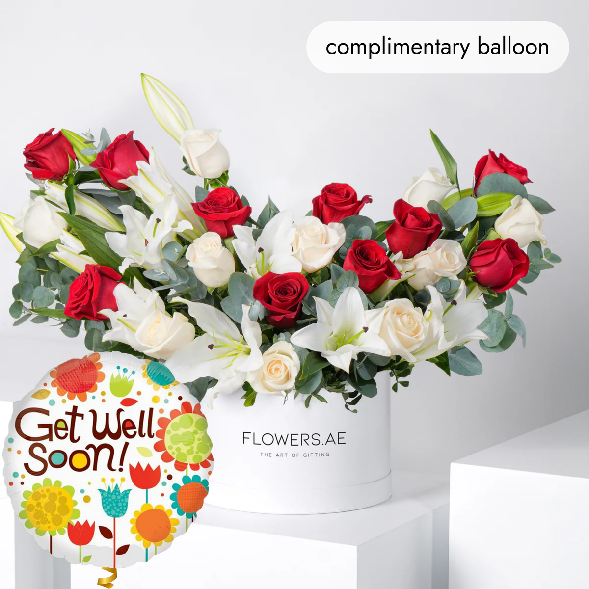 Get Well Wonderfully White Hatbox