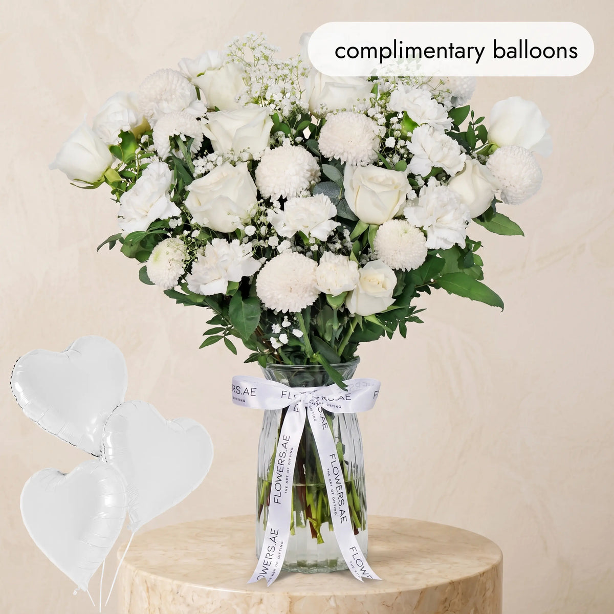 Ivory Glass Vase