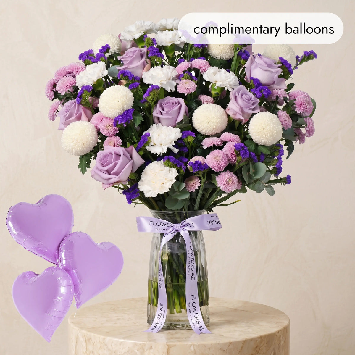 Lilac Glass Vase