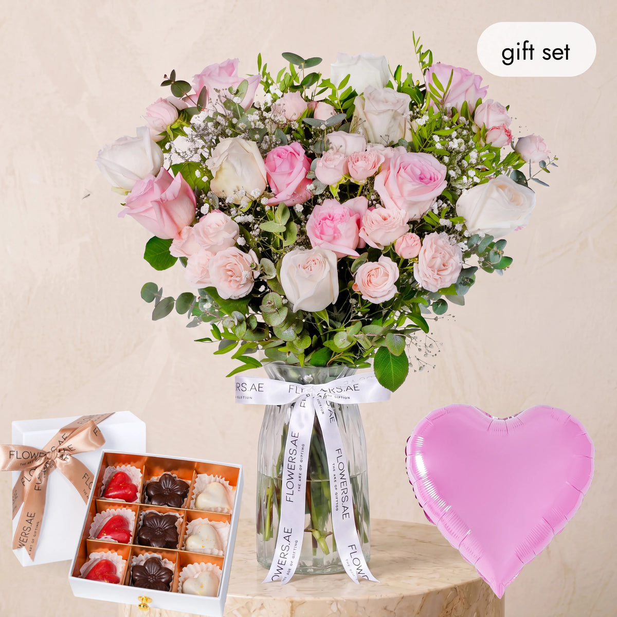 Welcome Back Pastel Glass Vase