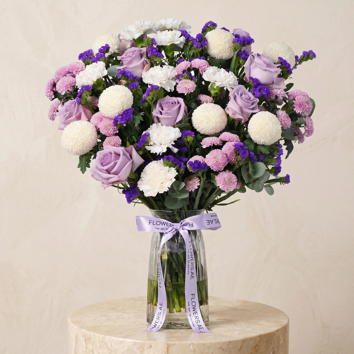 Lilac Glass Vase
