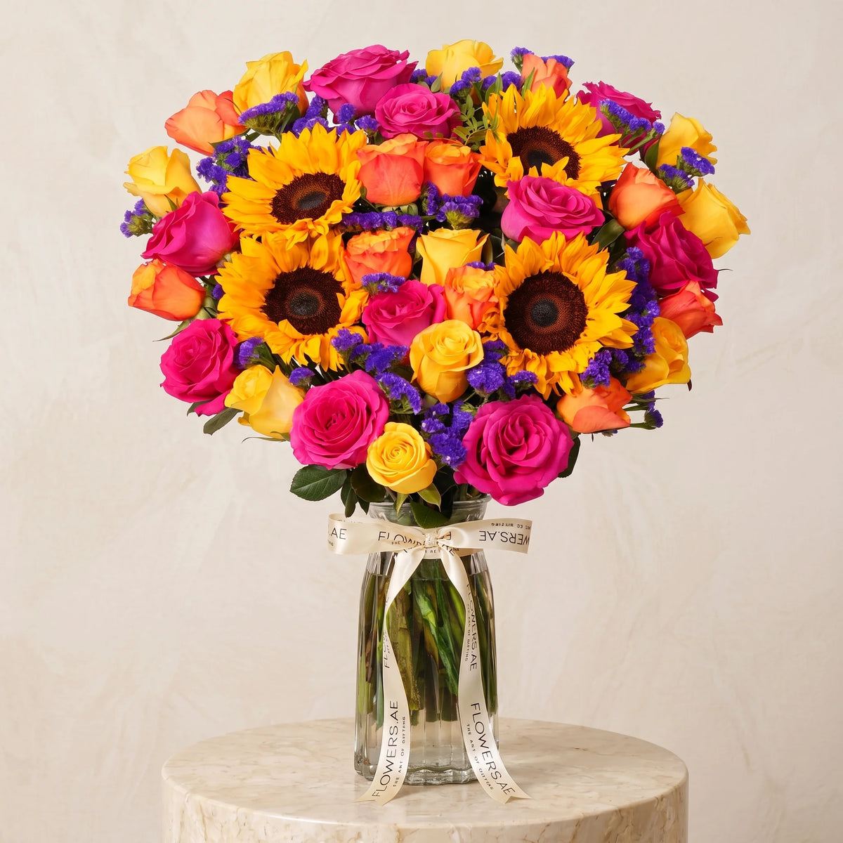 Vibrant Glass Vase