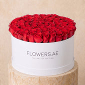 XXL Red Roses Hatbox