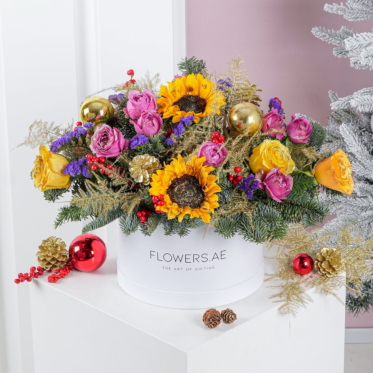 Vibrant Christmas Hatbox