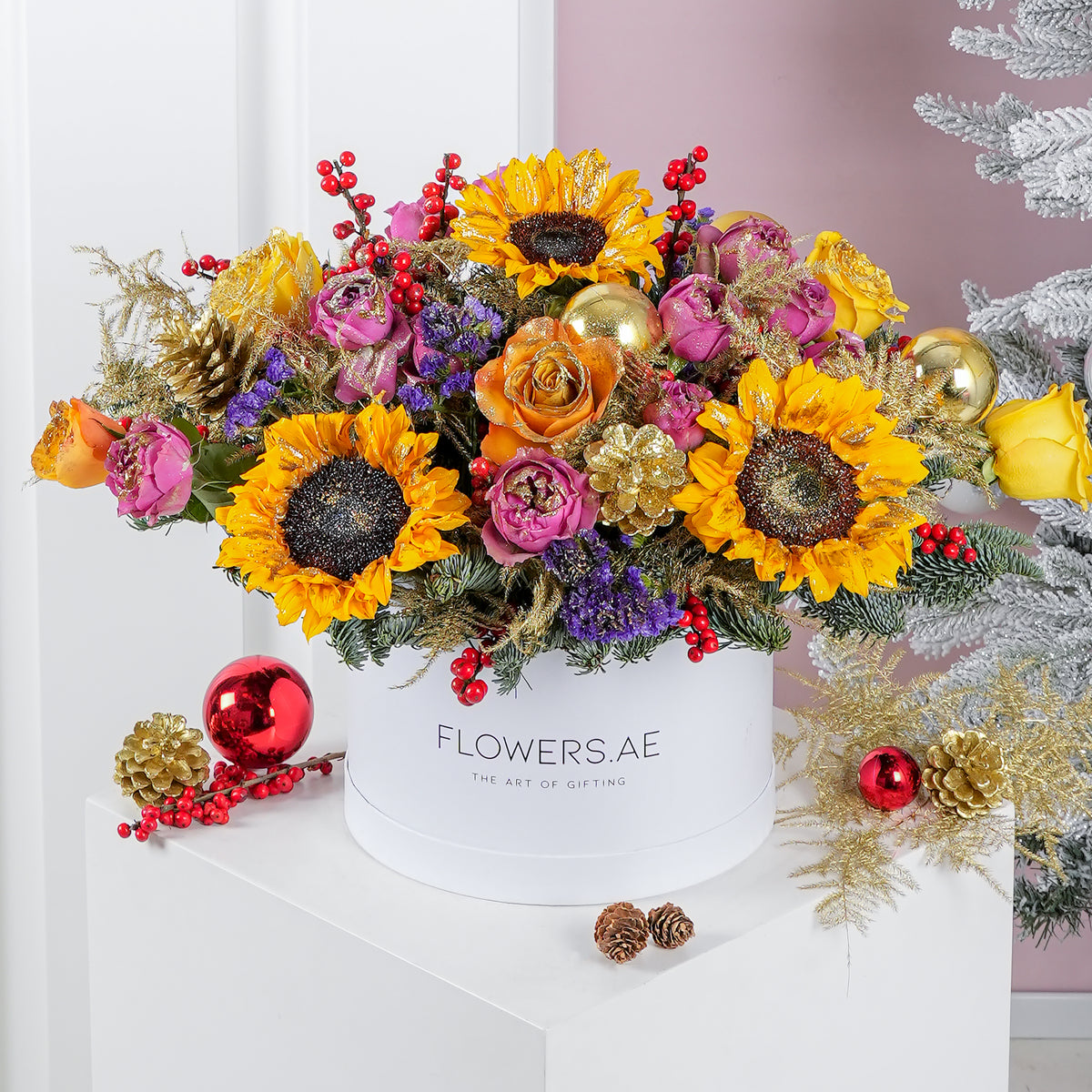 Vibrant Christmas Hatbox