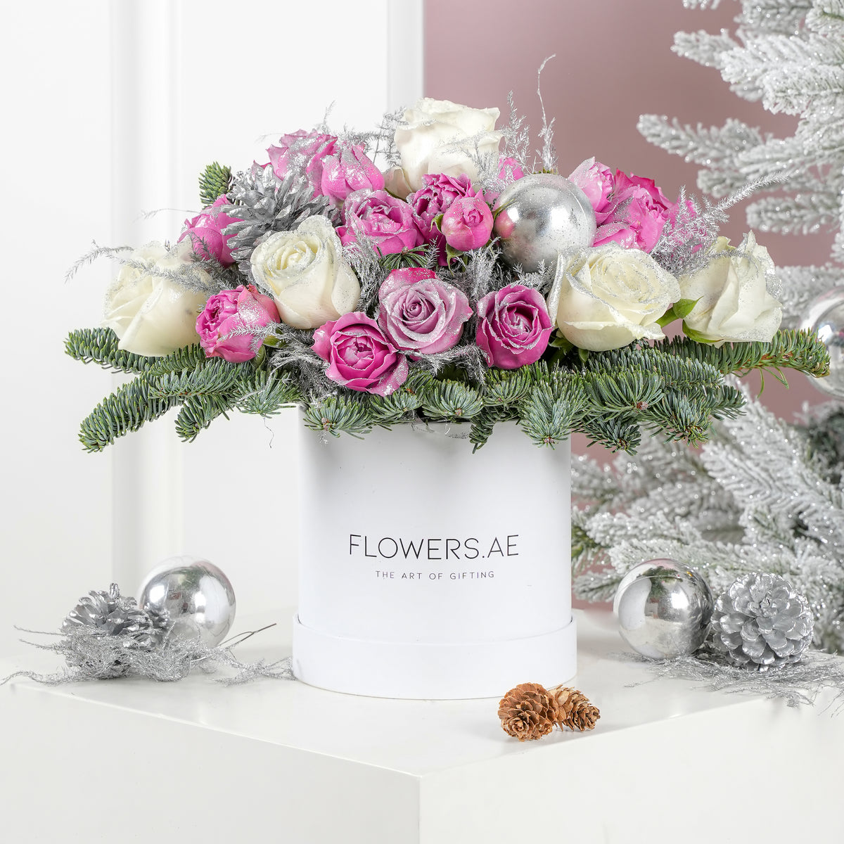 Petite Pastel Christmas Hatbox
