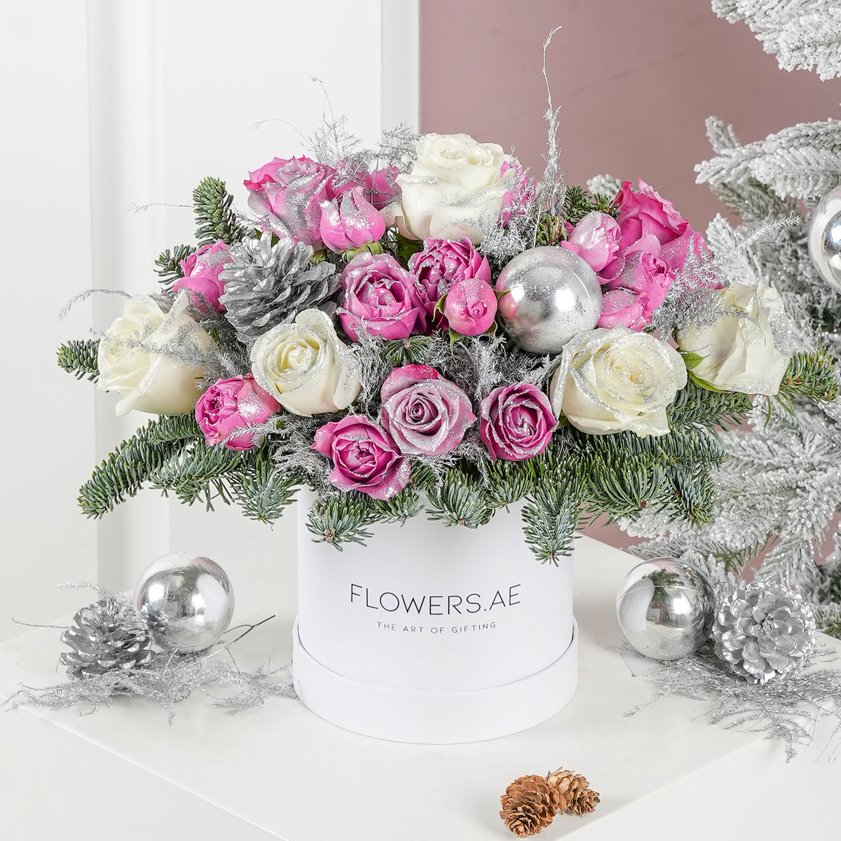Petite Pastel Christmas Hatbox