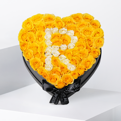 Yellow Letter Heart