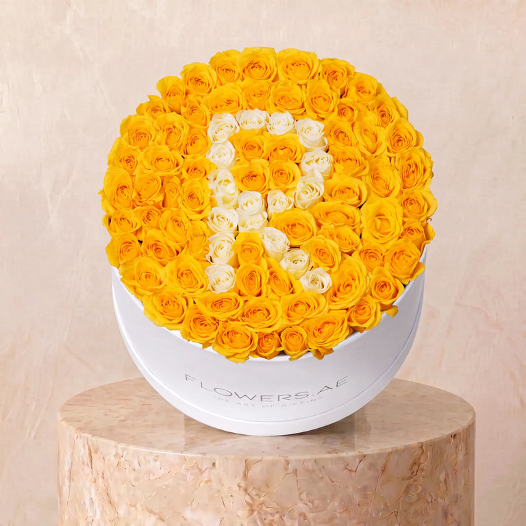 Yellow Letter Hatbox
