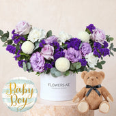 Baby Petite Lilac Hatbox (Gift Set)