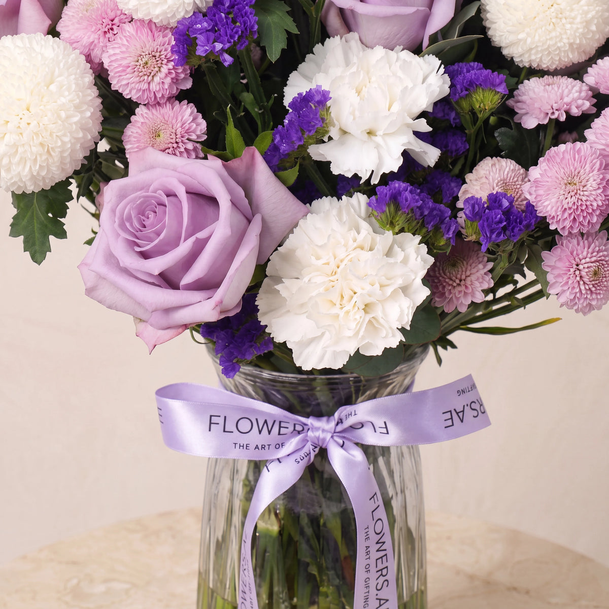 Lilac Glass Vase