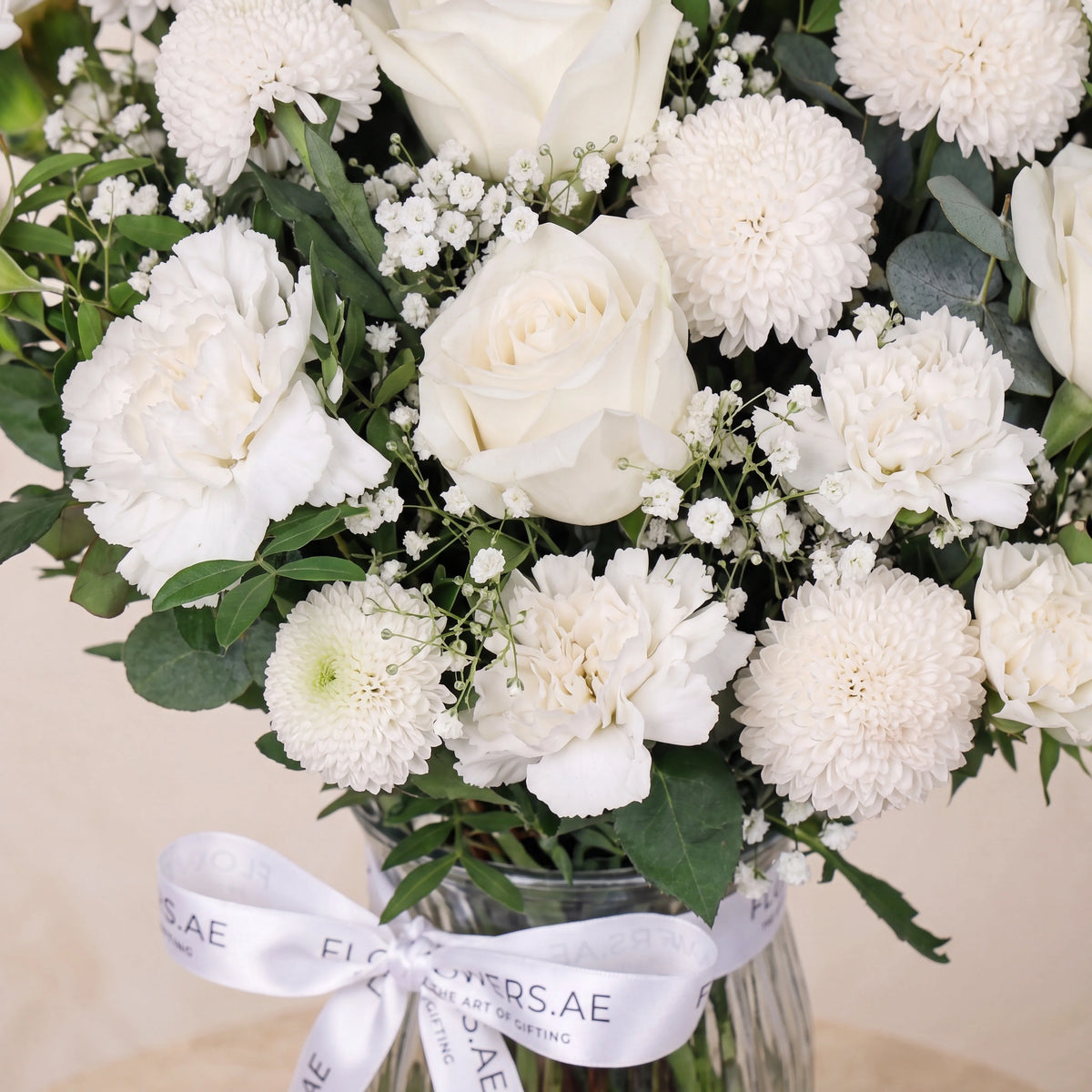 Ivory Glass Vase
