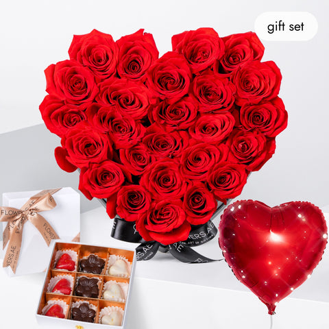 Anniversary Red Heart (Gift Set)