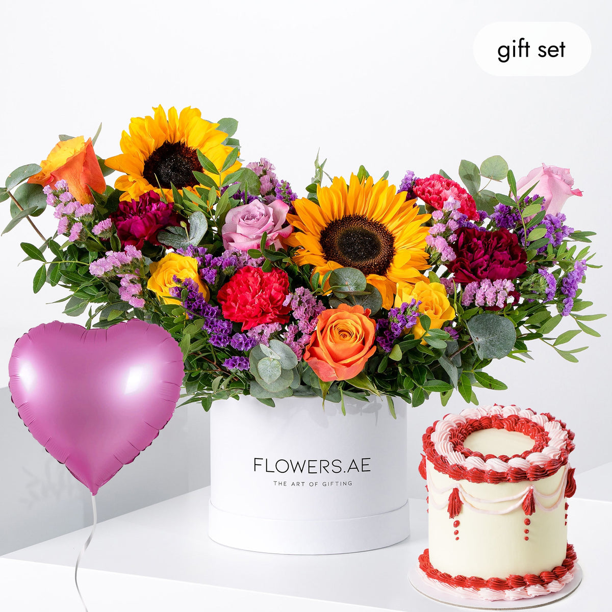 Birthday Petite Vibrant Hatbox (Cake Gift Set)