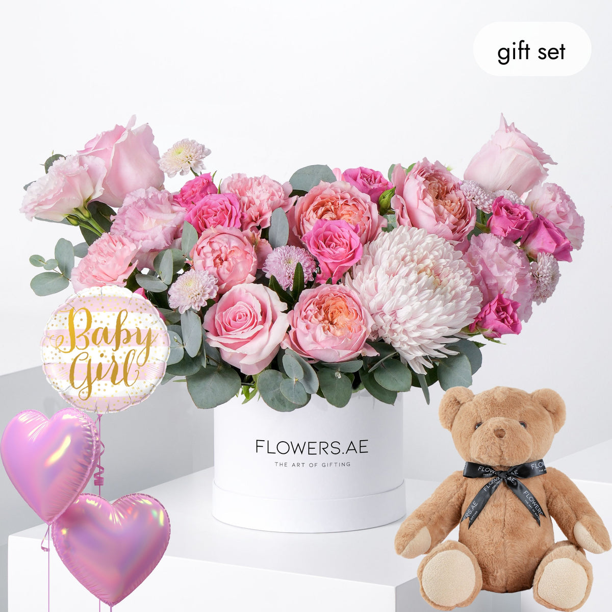 Baby Petite Pink Delight Hatbox (Gift Set)