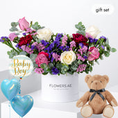 Baby Petite Lavender Hatbox (Gift Set)