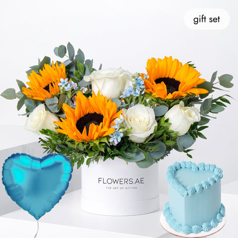 Birthday Petite Skylight Hatbox (Cake Gift Set)