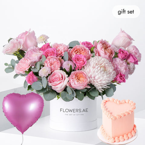 Birthday Petite Pink Delight Hatbox (Cake Gift Set)