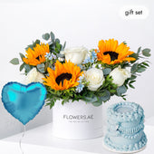 Birthday Petite Skylight Hatbox (Cake Gift Set)