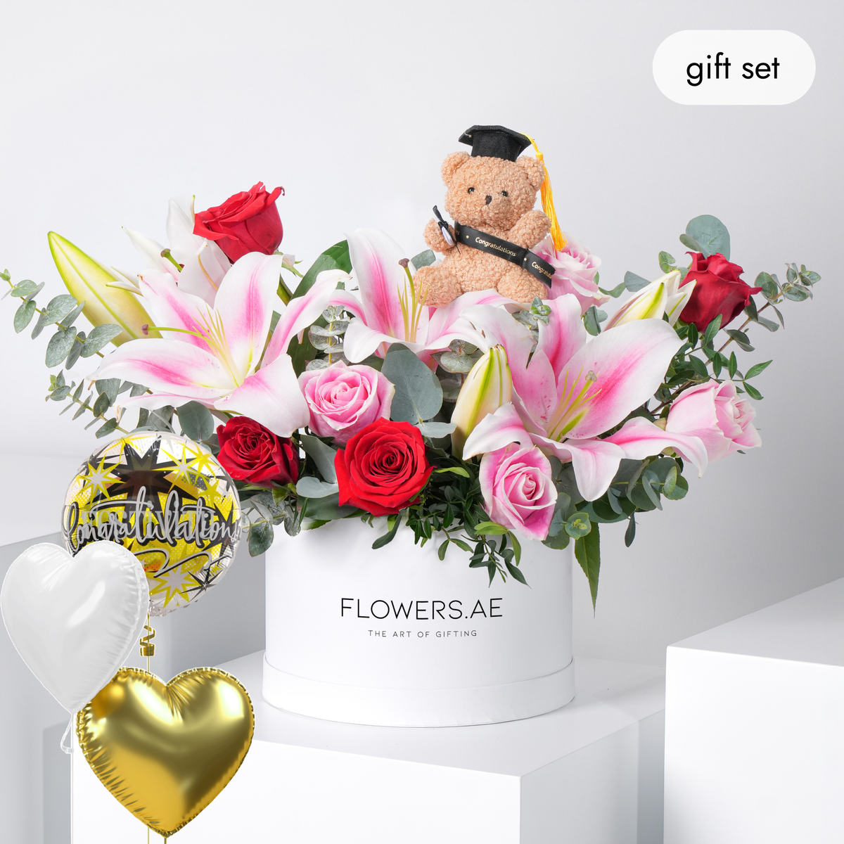 Congratulations Wonderfully Pink Hatbox (Gift Set)