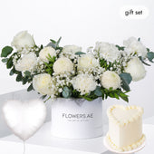 Birthday Petite Ivory Hatbox (Cake Gift Set)