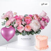 Birthday Petite Pink Delight Hatbox (Cake Gift Set)