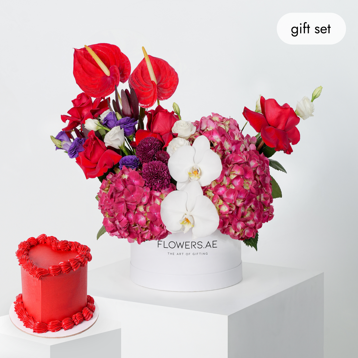 Elegant Reds Hatbox (Gift Set)