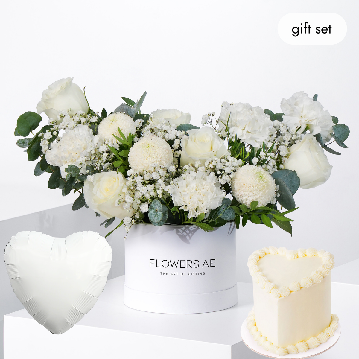 Birthday Petite Ivory Hatbox (Cake Gift Set)