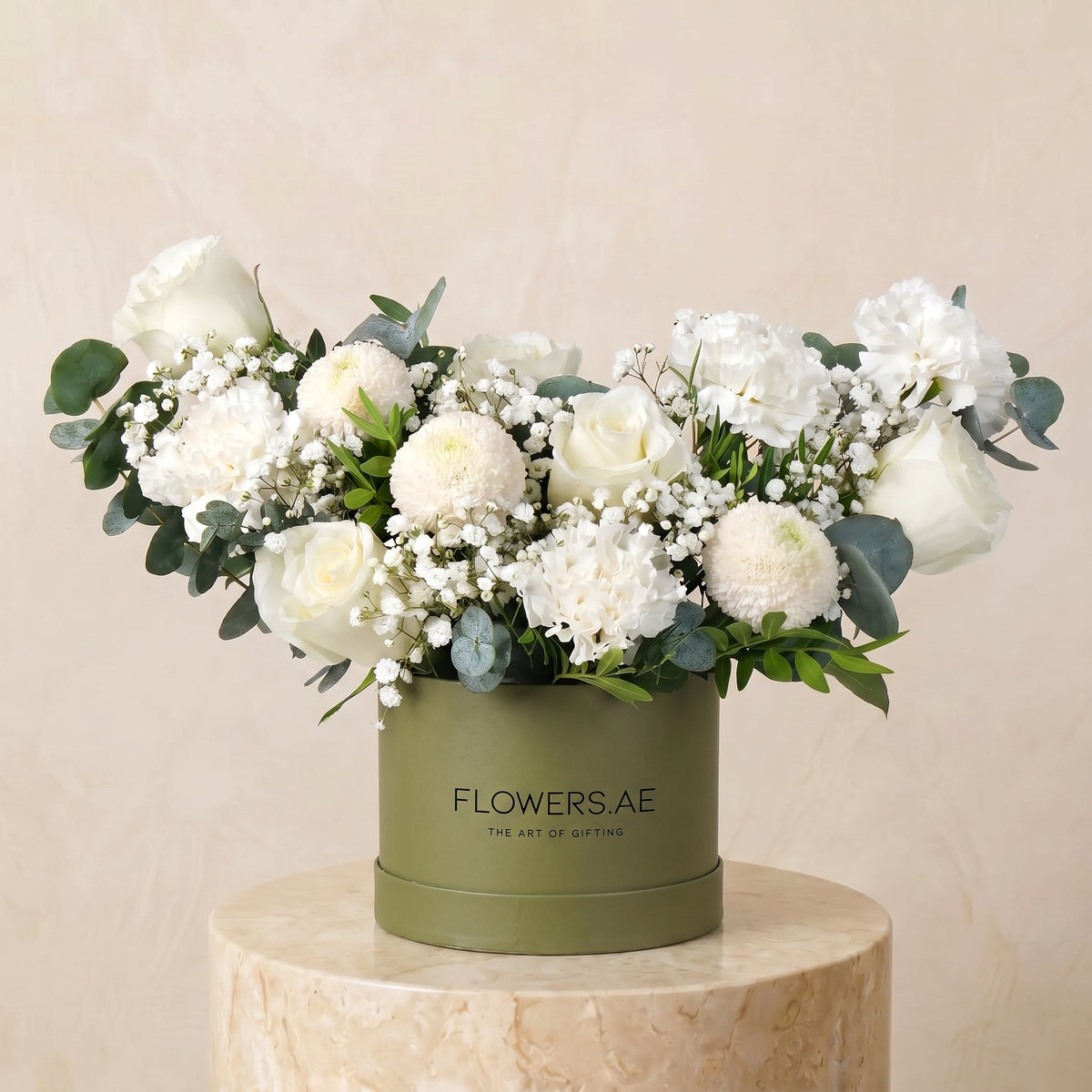Petite Ivory Hatbox