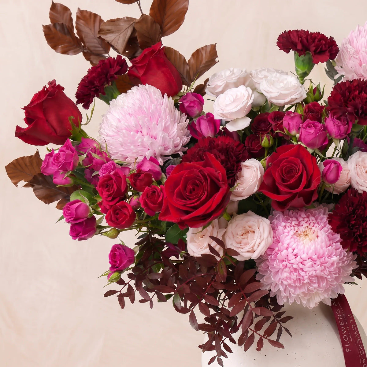 Crimson Blush Vase