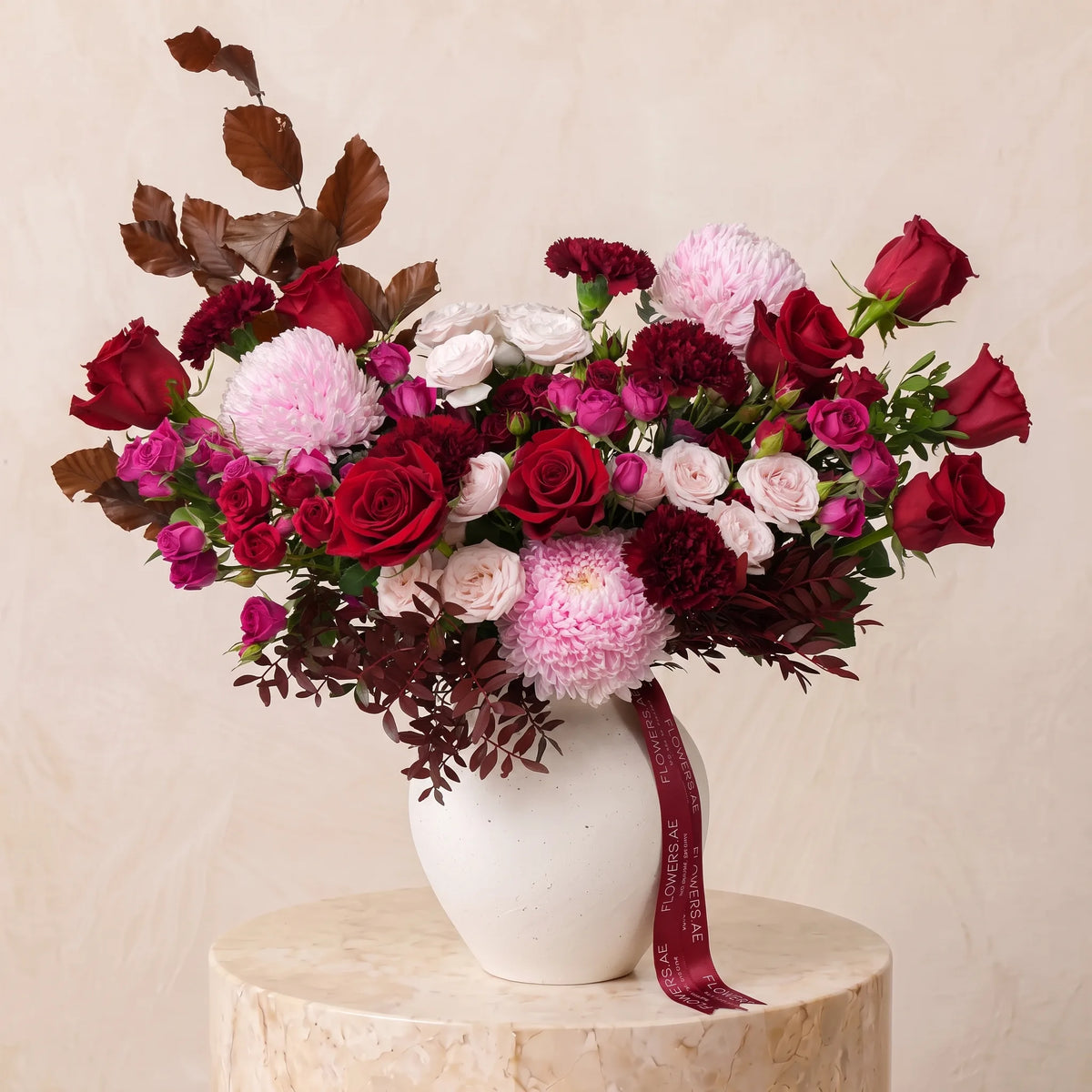 Crimson Blush Vase