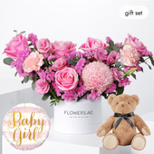 Baby Petite Pink Delight Hatbox (Gift Set)