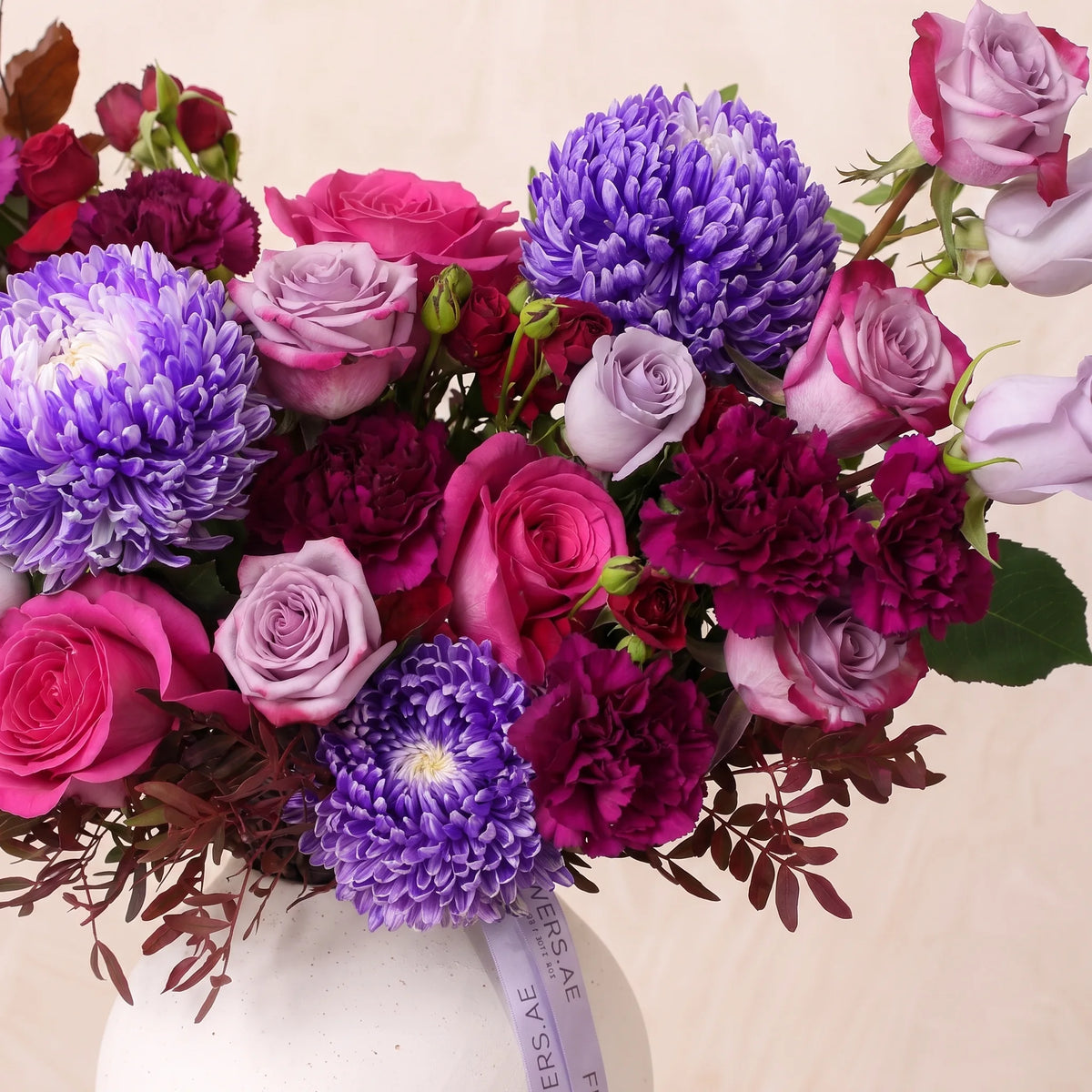 Plum Velvet Vase