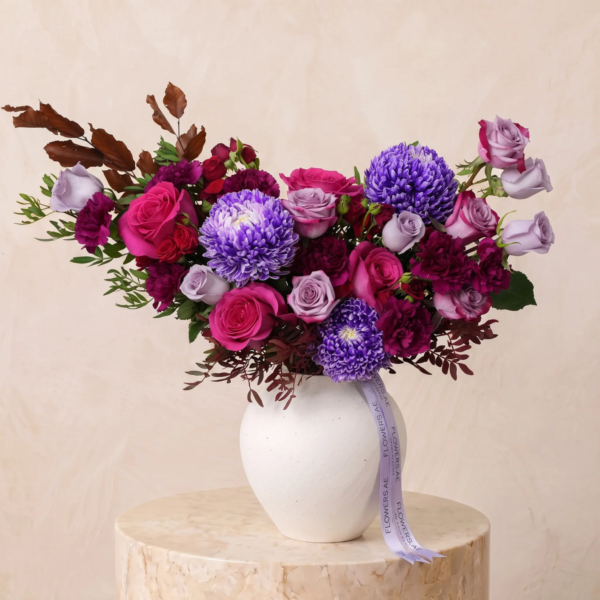 Plum Velvet Vase