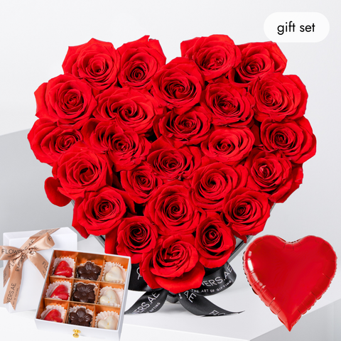 Anniversary Red Heart (Gift Set)