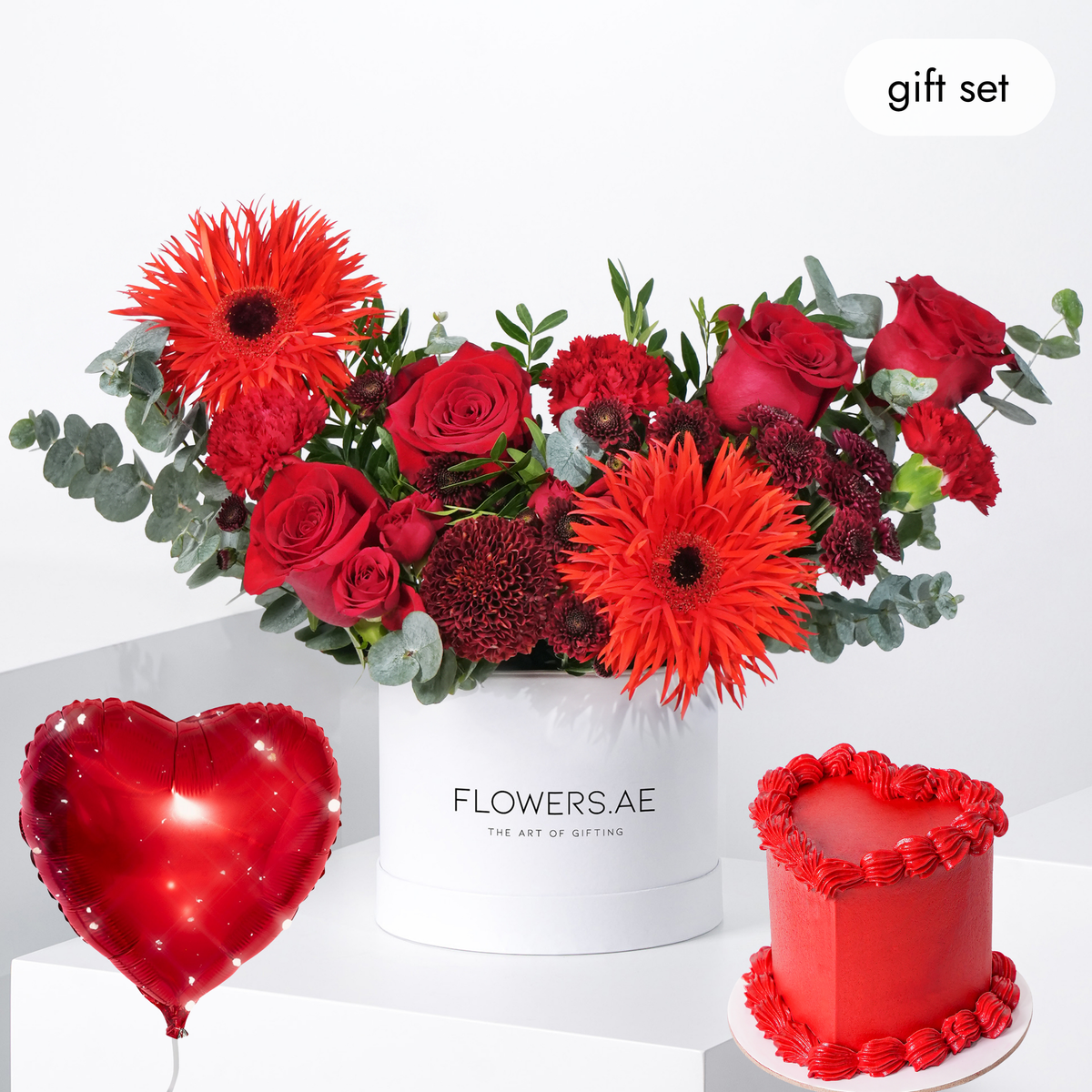 Birthday Petite Scarlet Hatbox (Cake Gift Set)