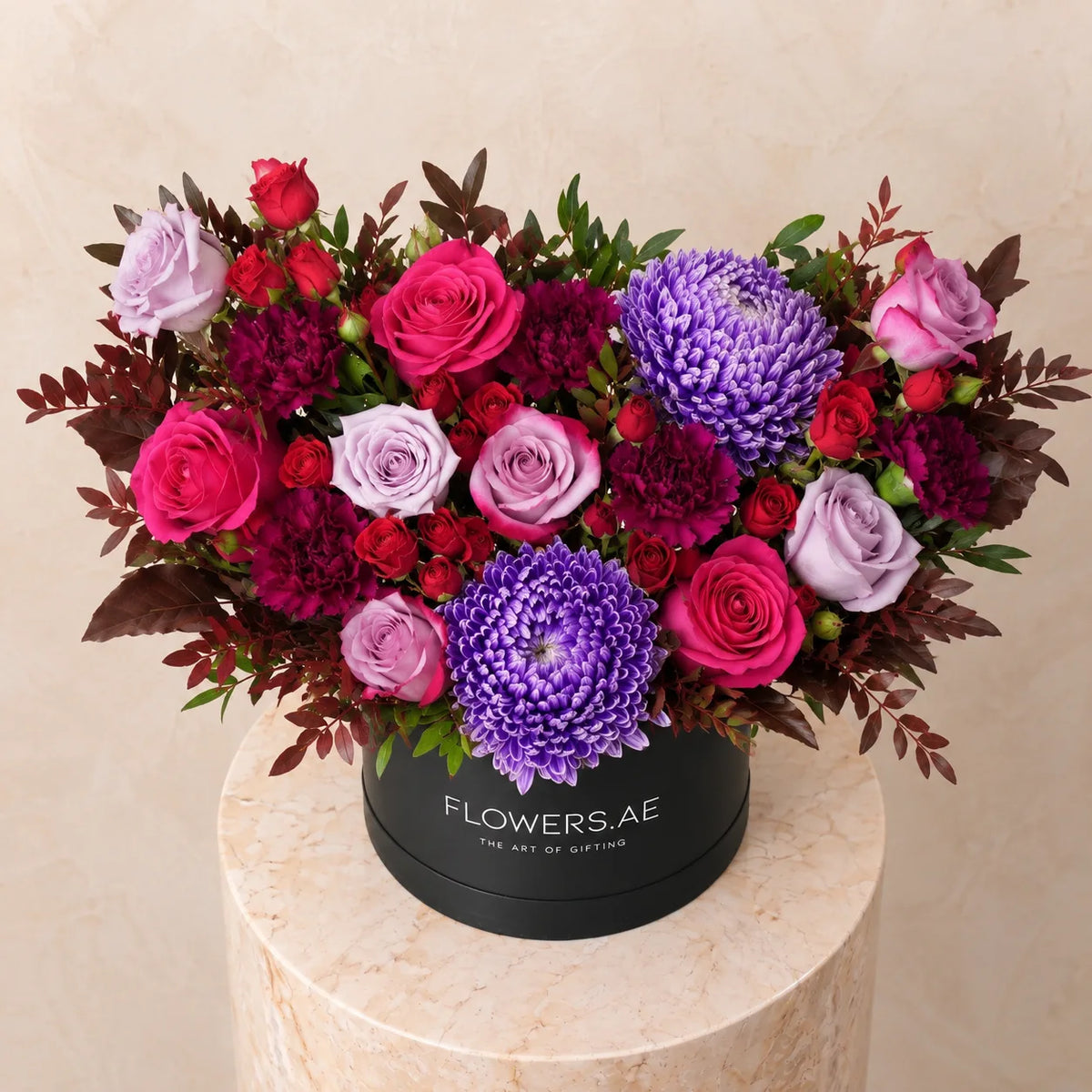 Plum Velvet Hatbox
