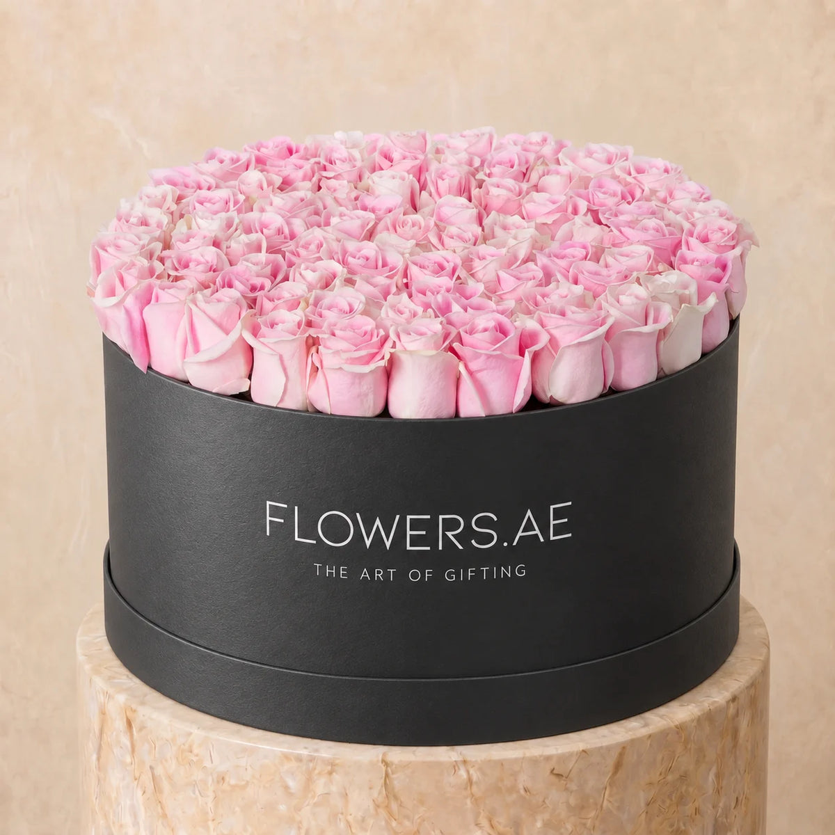XXL Pink Roses Hatbox