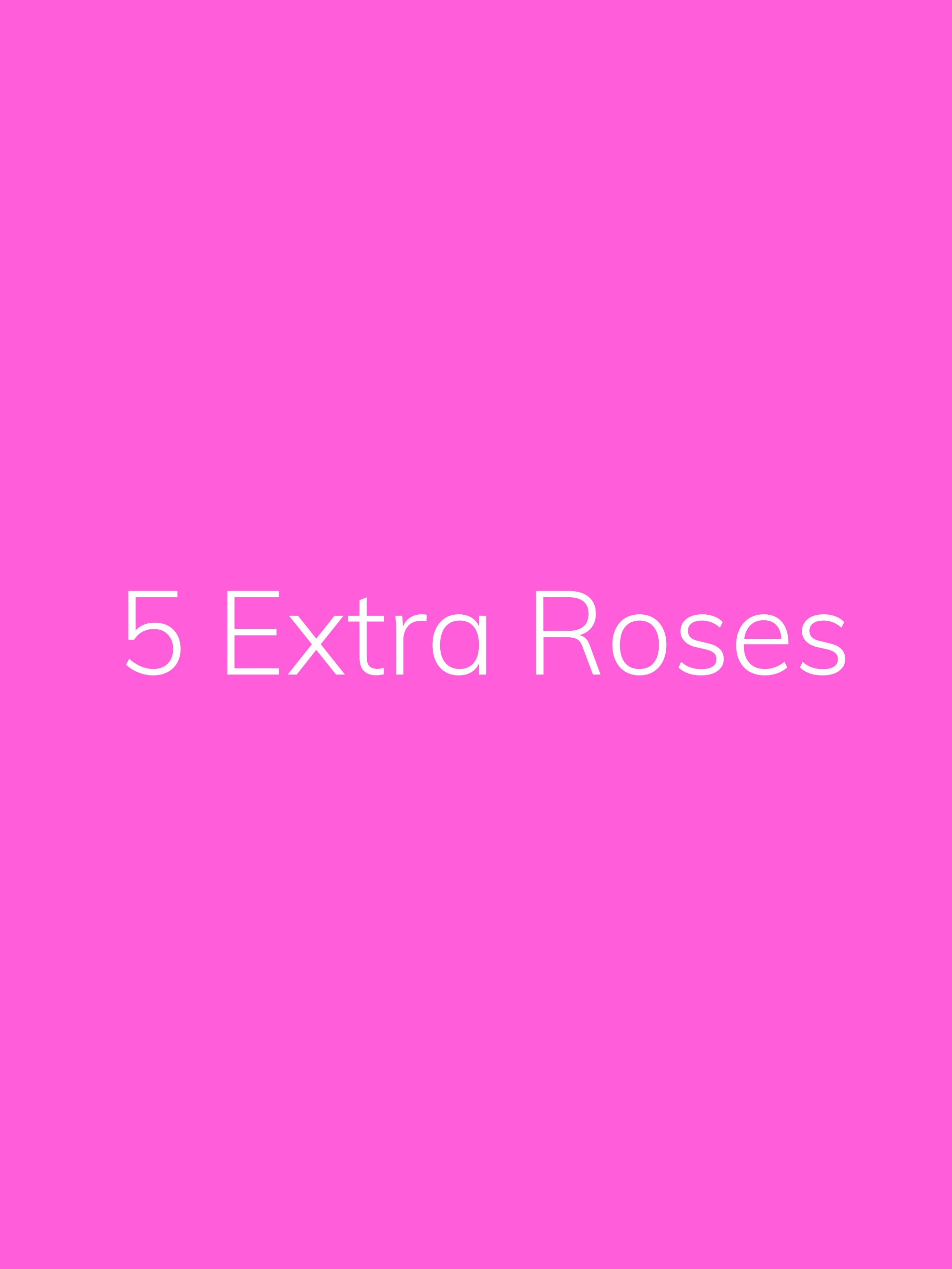5 Extra Roses - Flowers.ae